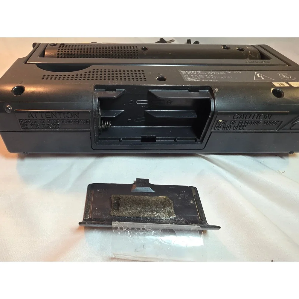 Sony ICF-890 4-Band Portable Radio Receiver TV-H TV-L FM AM Vintage Black
